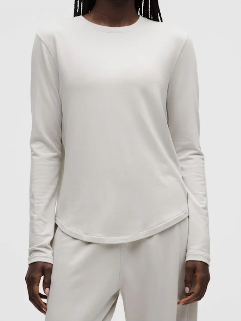 Lululemon Love Long-Sleeve Shirt BeCalm M Dove Grey